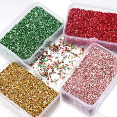 80g Crushed Glass Stones Resin Filling Epoxy Mold Irregular Crystal Nail Art