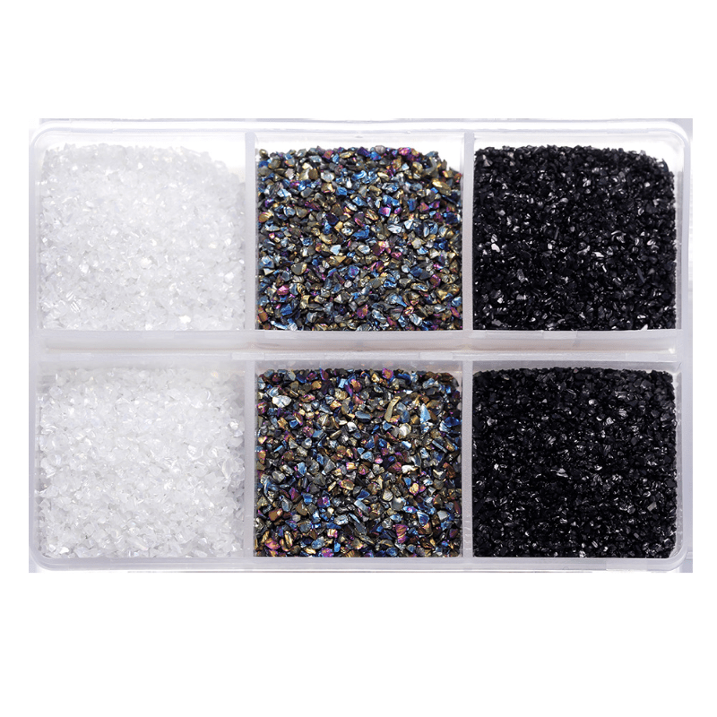 80g Crushed Glass Stones Resin Filling Epoxy Mold Irregular Crystal Nail Art