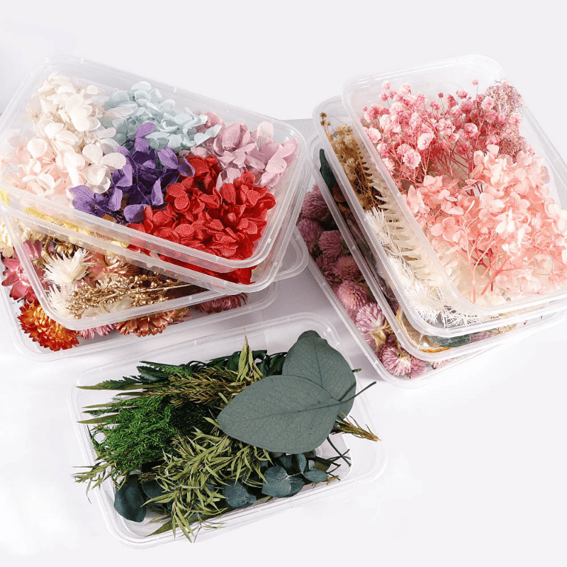 Mini Dried Flower Bouquets for DIY Crafts, Weddings, Decor