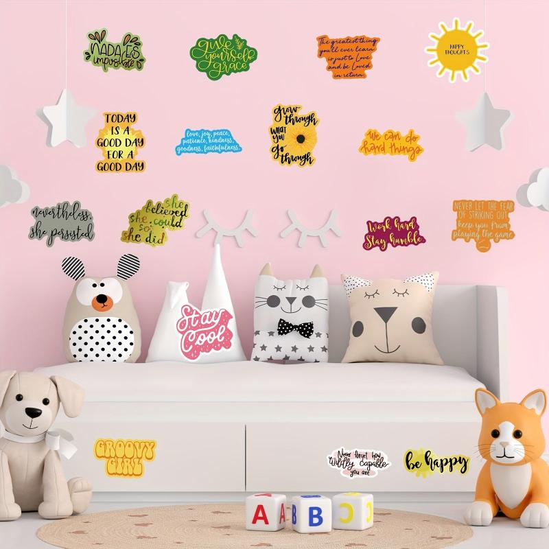 50pcs Inspirational Stickers Vinyl Affirmation Positive Quote Stickers