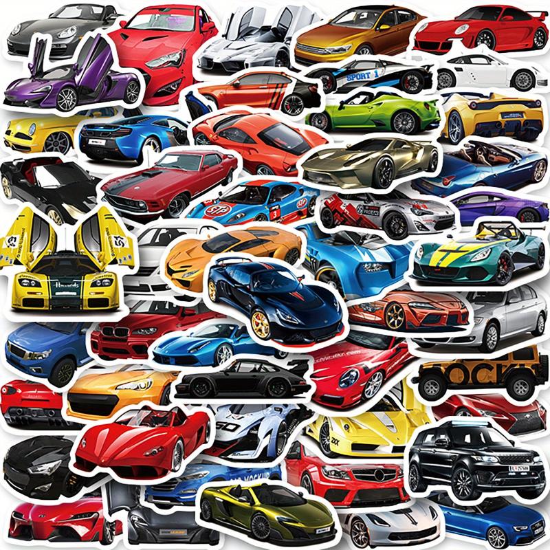 100pcs Racing Car Stickers Tank Racing Off Road Vehicle Stickers