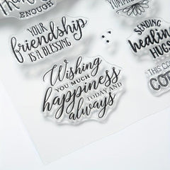 1pc Cartoon Word Clear Stamp for DIY Scrapbooking