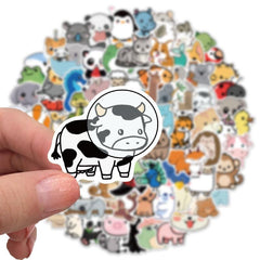 Adorable Animal Waterproof Stickers - Decorating & Graffiti - 50-100pcs