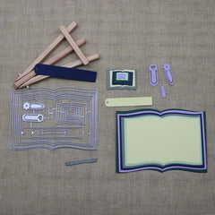 Metal Book Cutting Dies Set for DIY Crafts & Scrapbooking