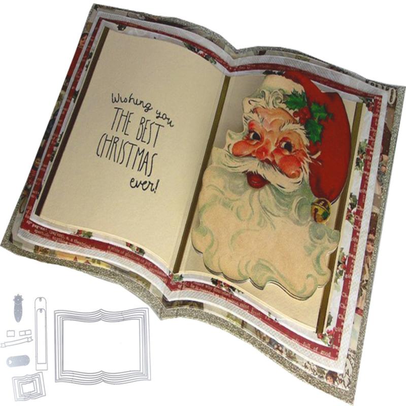 Metal Book Cutting Dies Set for DIY Crafts & Scrapbooking