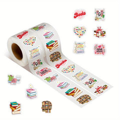 500pcs Book Stickers Roll Reading Stickers For Water Bottles