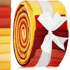 40pcs 6.48-49.99 Cm Fall Fabric Patchwork Roll Quilting Strips
