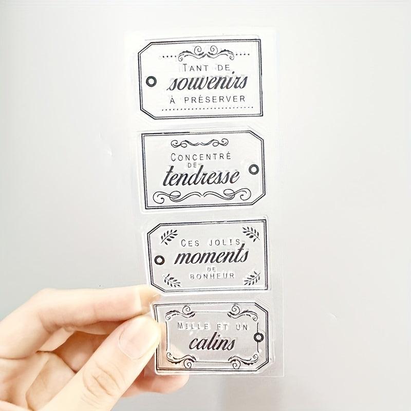 1pc Scrapbook Cartoon Silicone Transparent Stamp