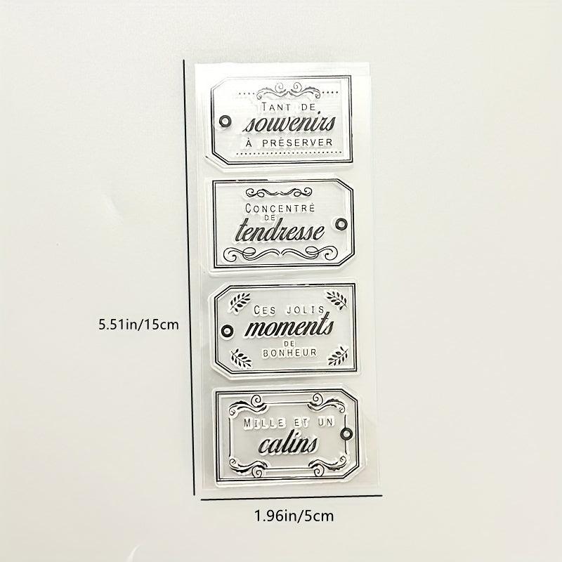 1pc Scrapbook Cartoon Silicone Transparent Stamp