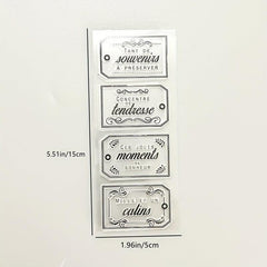 1pc Scrapbook Cartoon Silicone Transparent Stamp