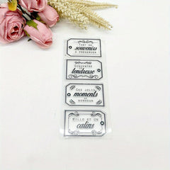 1pc Scrapbook Cartoon Silicone Transparent Stamp