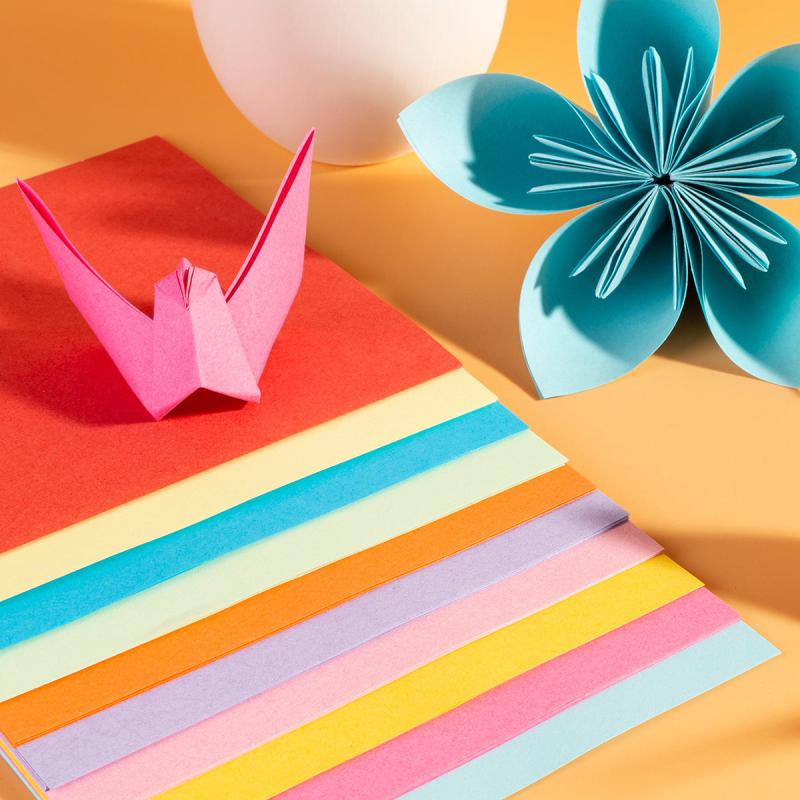 100pcs Children's Origami Colored Paper Toys