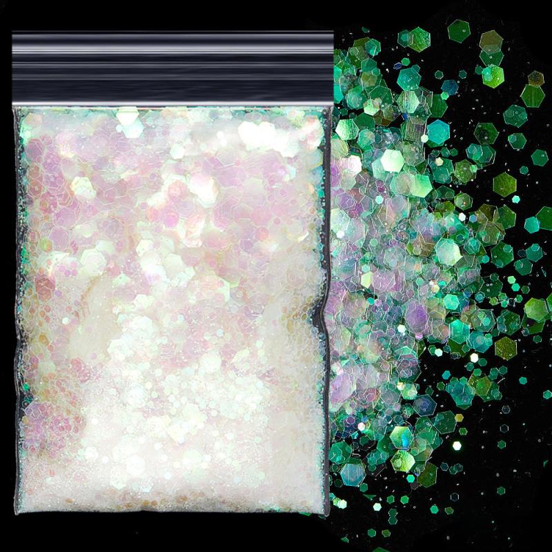 10g Glitter Powder Polygonal Sequins for DIY UV Nail Art
