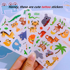 Animal Temporary Tattoo Stickers Pack of 10