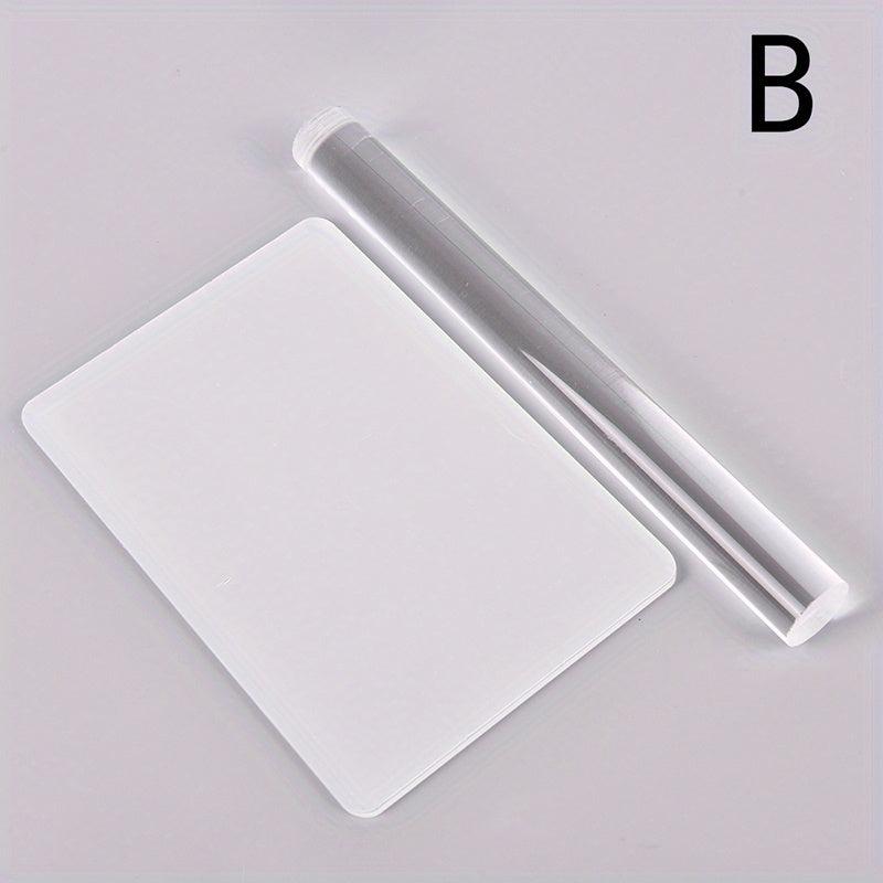 Solid Clay Rolling Pin Acrylic Clay Roller DIY Modelling Clay Tools