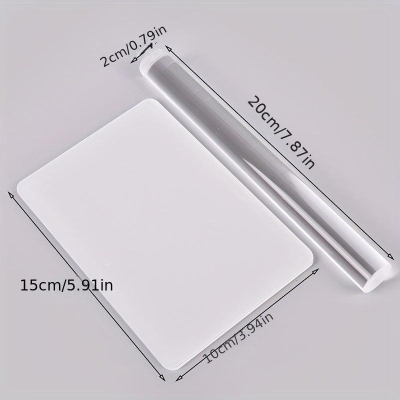 Solid Clay Rolling Pin Acrylic Clay Roller DIY Modelling Clay Tools
