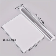 Solid Clay Rolling Pin Acrylic Clay Roller DIY Modelling Clay Tools