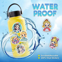 100pcs Princess Stickers School Bag Decoration Stickers