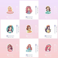 100pcs Princess Stickers School Bag Decoration Stickers