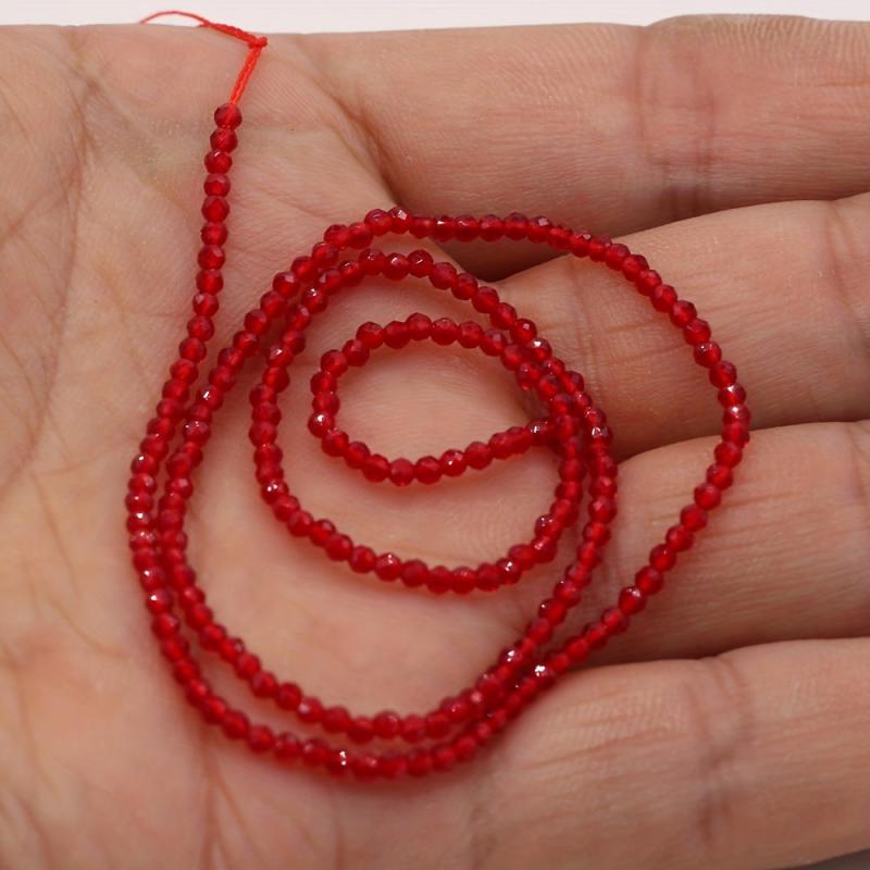 Natural Red Spinel Large Beads 16-Inch Strand