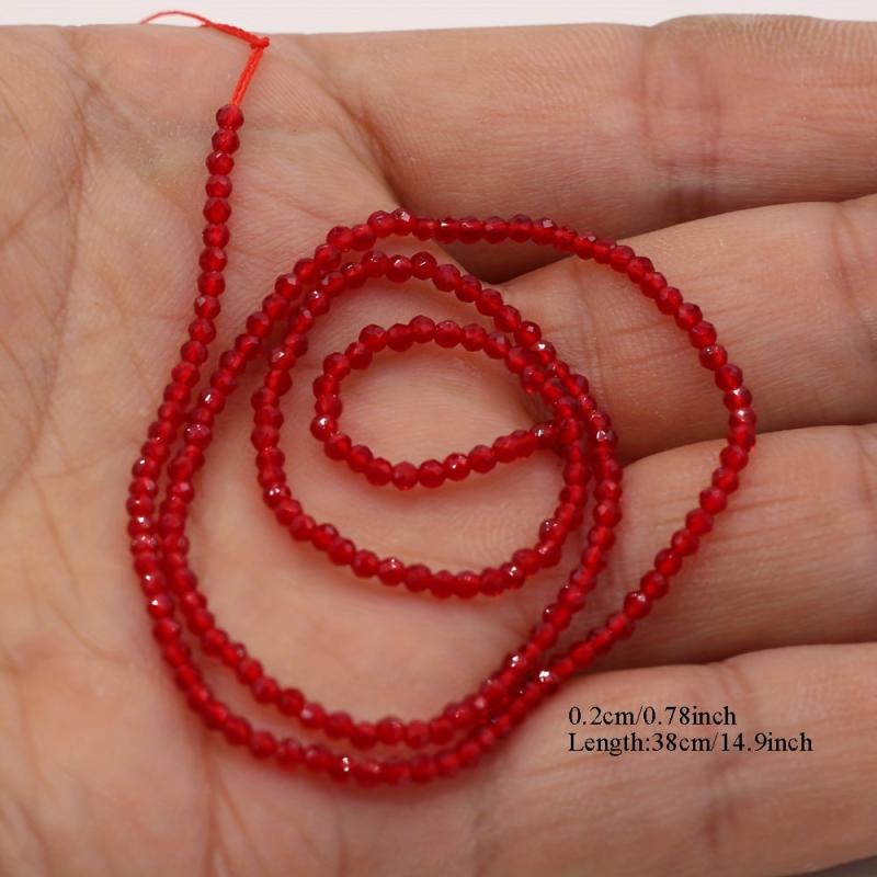 Natural Red Spinel Large Beads 16-Inch Strand
