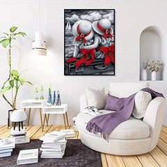DIY 5D Diamond Painting Cartoon Artwork Home Wall Decor Perfect Gift Sister
