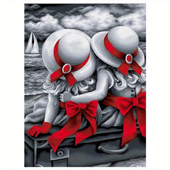 DIY 5D Diamond Painting Cartoon Artwork Home Wall Decor Perfect Gift Sister
