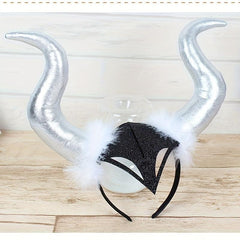 Halloween Demon Bullhorn Head Buckle Hair Hoop Party Prop