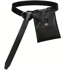 Medieval Knight Belt Renaissance Suede Pouch LARP Pirate Bag