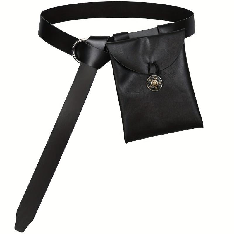 Medieval Knight Belt Renaissance Suede Pouch LARP Pirate Bag