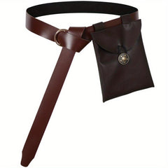 Medieval Knight Belt Renaissance Suede Pouch LARP Pirate Bag