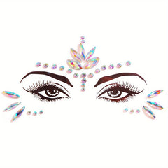 3D Crystal Tattoo Sticker Drill Stickers Masquerade Face Decoration