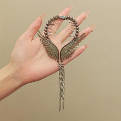 Angel Wings Rhinestone Hair Clips Ideal Gift For Women