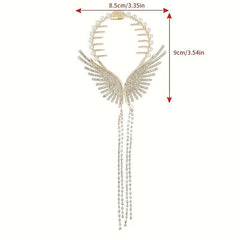 Angel Wings Rhinestone Hair Clips Ideal Gift For Women
