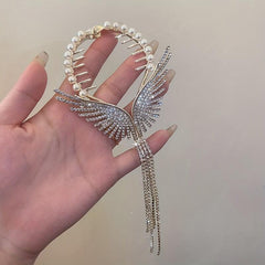 Angel Wings Rhinestone Hair Clips Ideal Gift For Women