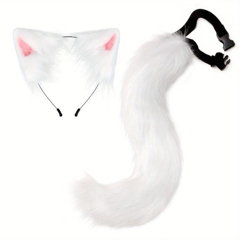 Halloween Party Fox Tail Wolf Tail Plush Animal Ear Headband