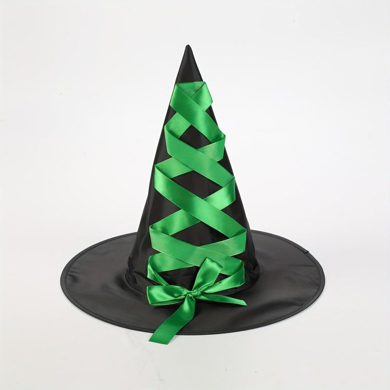Lace Strapped Halloween Witch Hat for Party Decors