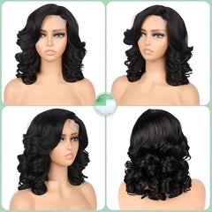Short Curly Wig Heat Resistant Synthetic Fiber for Daily Decor Costume Props
