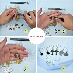 300-Piece Allergy Resistant Earring Hooks & Production Kit for Sensitive Ears