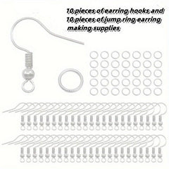 300-Piece Allergy Resistant Earring Hooks & Production Kit for Sensitive Ears