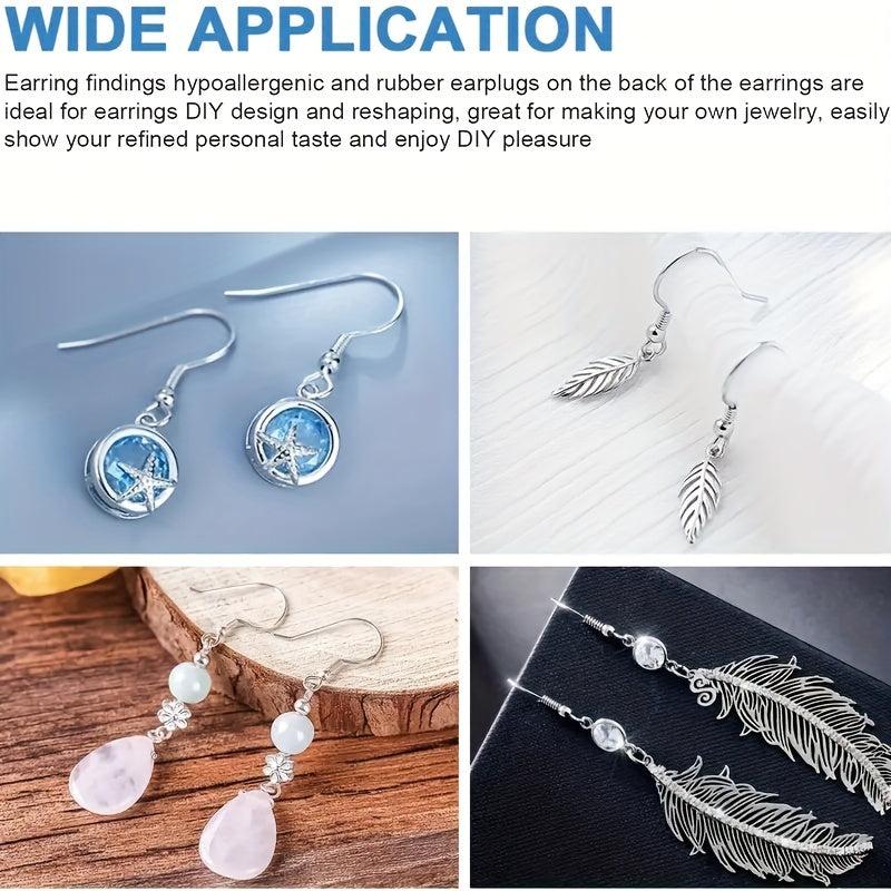 300-Piece Allergy Resistant Earring Hooks & Production Kit for Sensitive Ears
