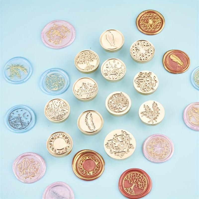 Wax Seal Stamp Brass Copper Head Embellishment Cards Wedding Invitation