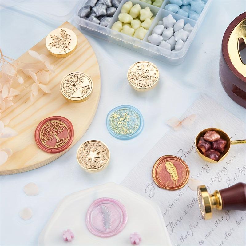 Wax Seal Stamp Brass Copper Head Embellishment Cards Wedding Invitation