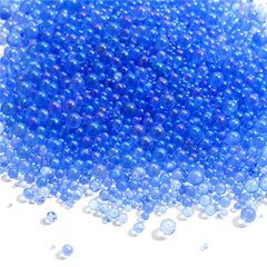 Luminous Bubble Beads Illusion Glass Round Beads DIY Nail Art Decorations