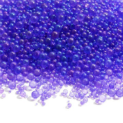 Luminous Bubble Beads Illusion Glass Round Beads DIY Nail Art Decorations