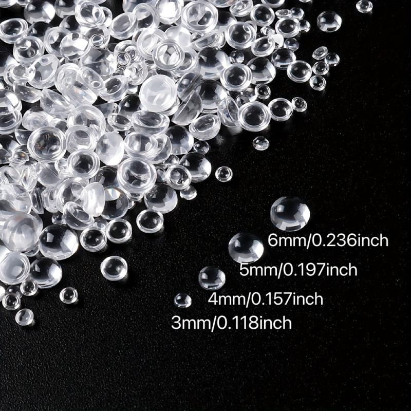 960pcs Round Dewdrop Resin Beads for DIY Crafts