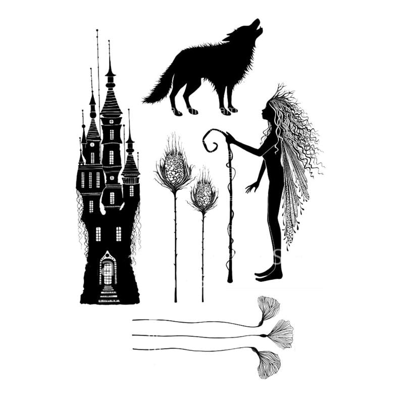 Cartoon Fairies Fairy Tale Rubber Stamp Transparent PVC Soft Seal Clear Stamp