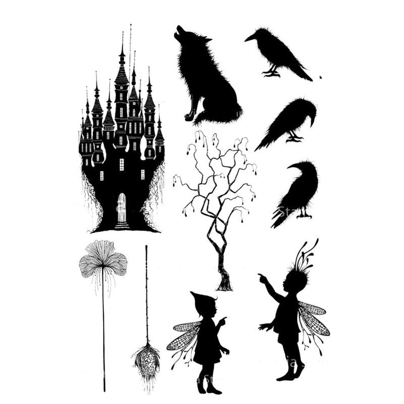 Cartoon Fairies Fairy Tale Rubber Stamp Transparent PVC Soft Seal Clear Stamp