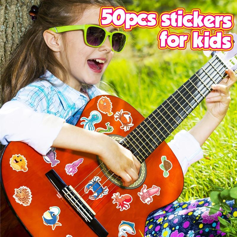 50pcs Ocean Fish Model Stickers Under The Sea Kids Vinyl Waterproof Sticker