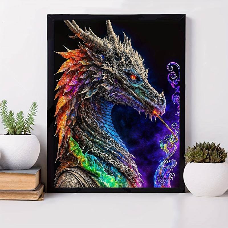 5D Diamond Painting Kit Animal Magic Dragon Gift Gem Art